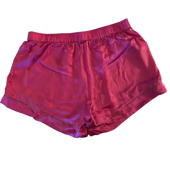 Eberjey Inez Washable 100% Silk Pink Short Pajama Set in Italian Rose Size L - Picture 10 of 10